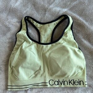 Calvin Klein Sports Bra Yellow